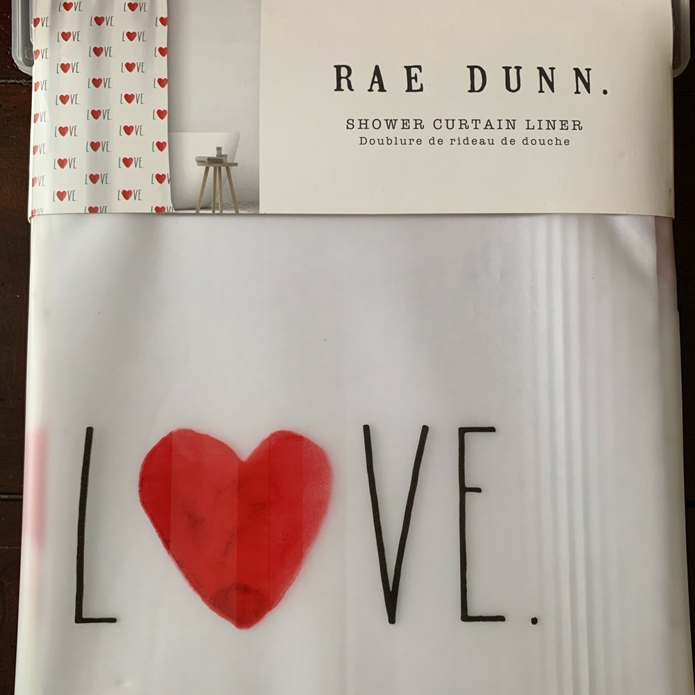 Rae Dunn shower curtain